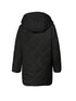 Damen Plus Size Steppjacke mit Kapuze – Mid-Length Business Mantel für Herbst Winter